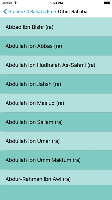 Ảnh chụp màn hình của Stories of Sahaba - Companions