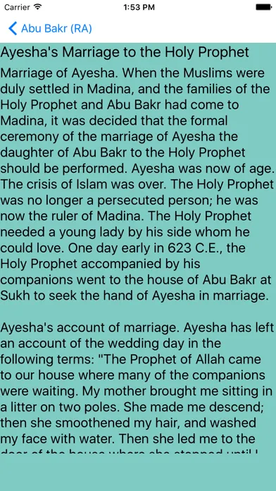 Ảnh chụp màn hình của Stories of Sahaba - Companions