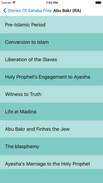 Ảnh chụp màn hình của Stories of Sahaba - Companions