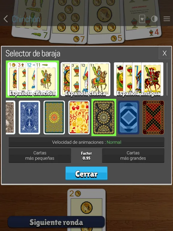 تصاویر Chinchon cards iPad 