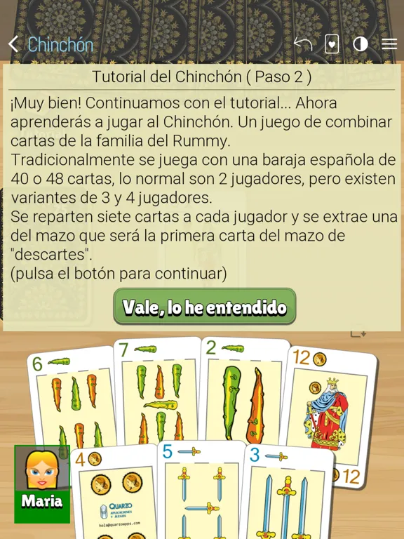 تصاویر Chinchon cards iPad 