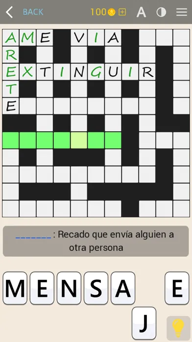 Capturas de tela do Crucigramas clásicos