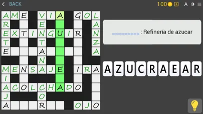 Capturas de tela do Crucigramas clásicos