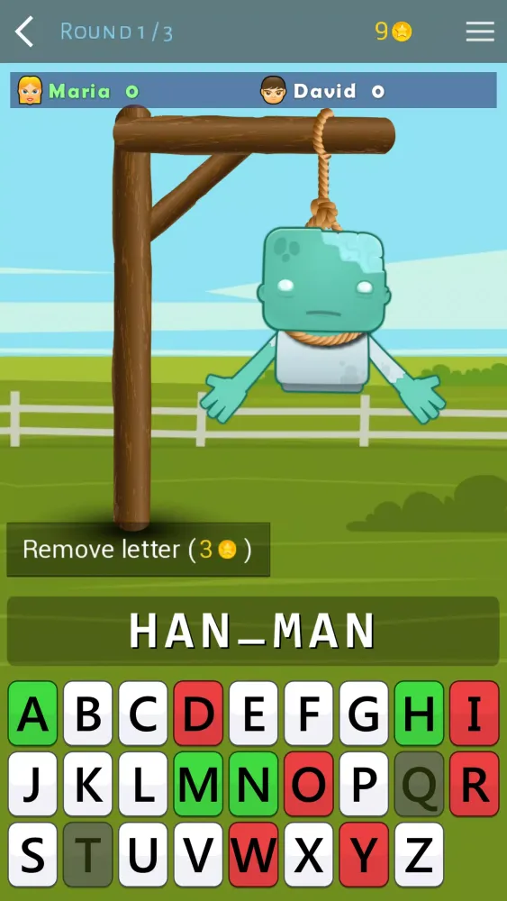 Hangman应用截图