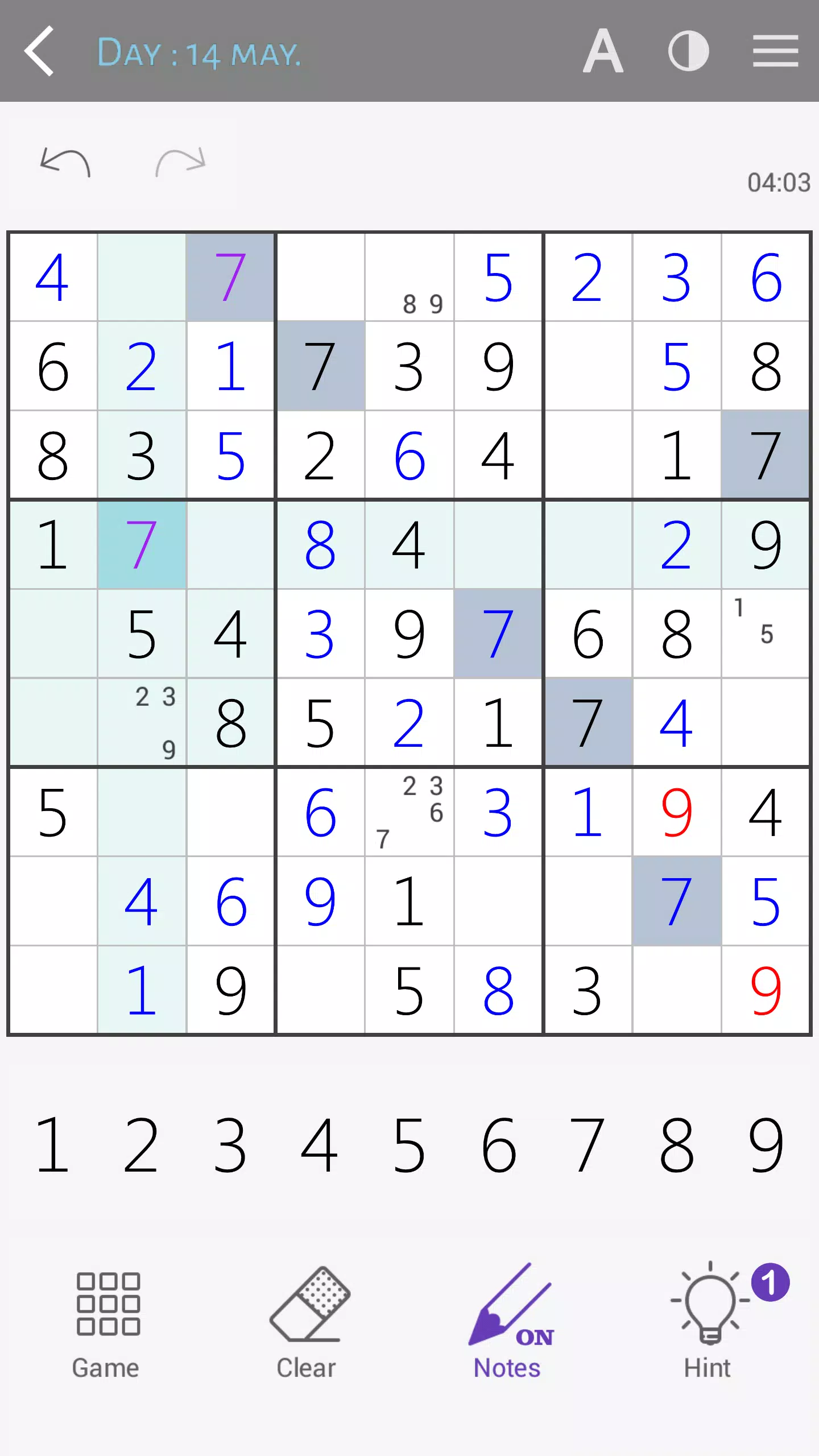 Sudoku classic Screenshots