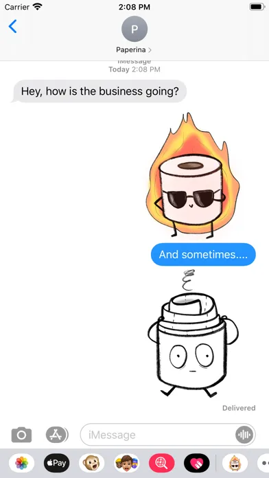 Tangkapan skrin Cute Paper Stickers