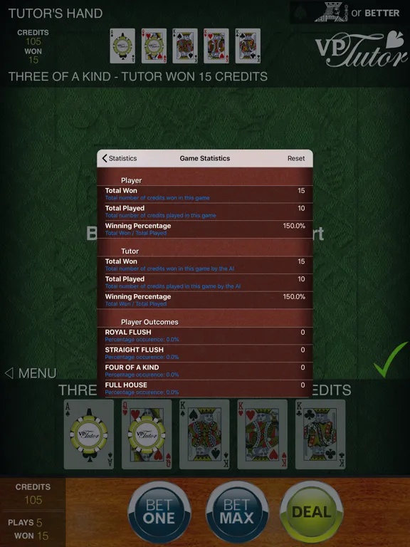Screenshot di Video Poker Tutor iPad 