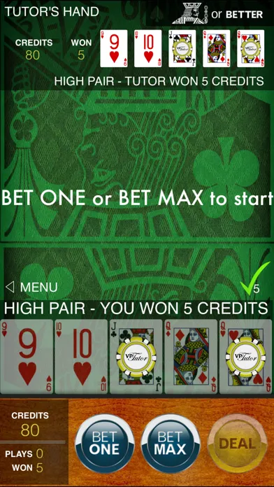 Screenshot di Video Poker Tutor