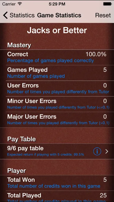 Screenshot di Video Poker Tutor