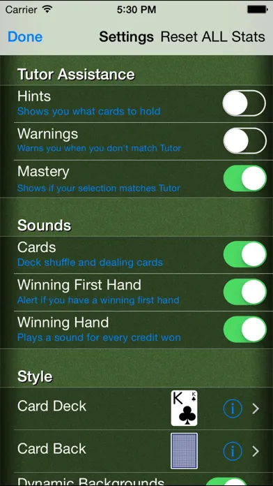 Screenshot di Video Poker Tutor