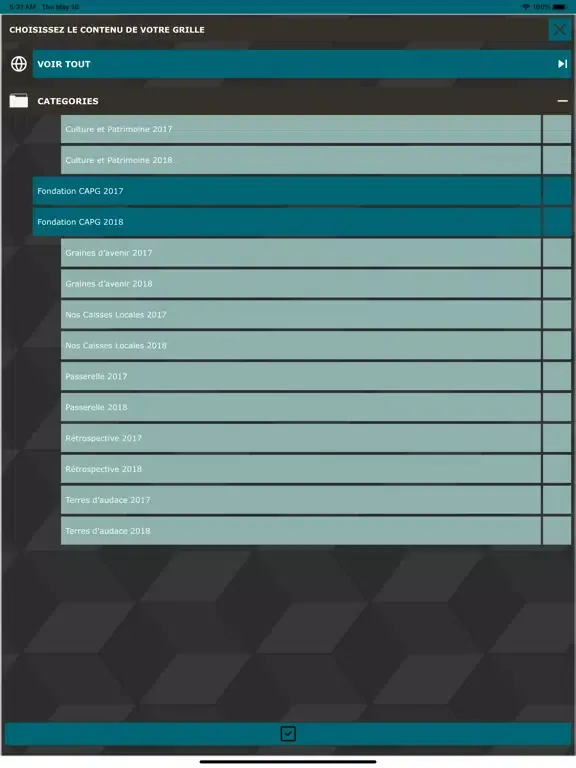 Fondation CAPG iPad  Screenshots