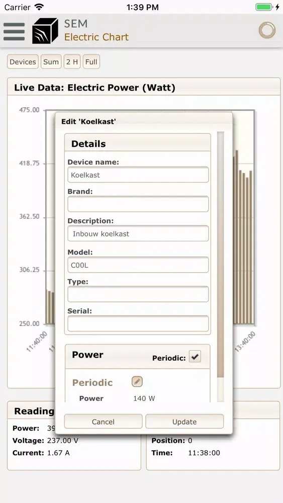 Ảnh chụp màn hình của Smart Energy Manager