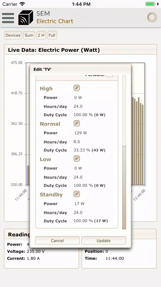Ảnh chụp màn hình của Smart Energy Manager