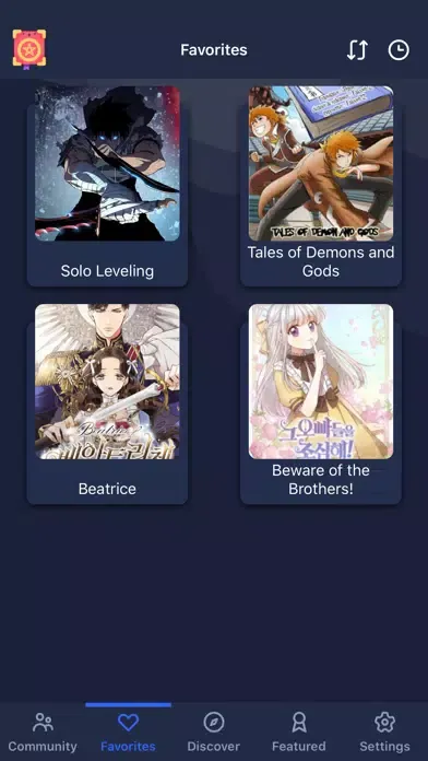 Tangkapan skrin Manga UP!