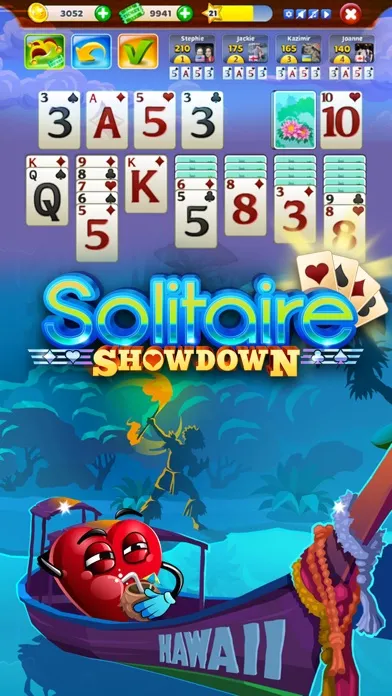 Tangkapan skrin Solitaire Showdown