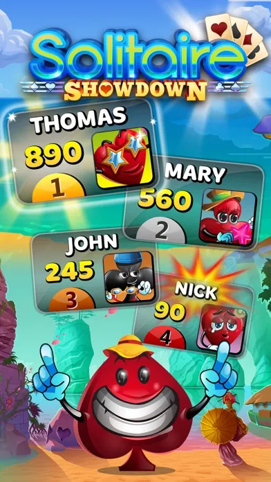 Tangkapan skrin Solitaire Showdown