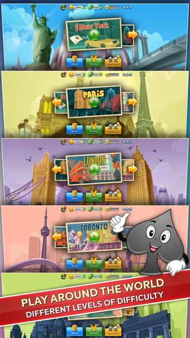 Solitaire World Tour سکرین شاٹس