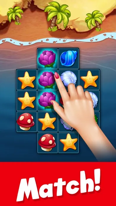 Tangkapan skrin Tropic Trouble Match 3 Builder