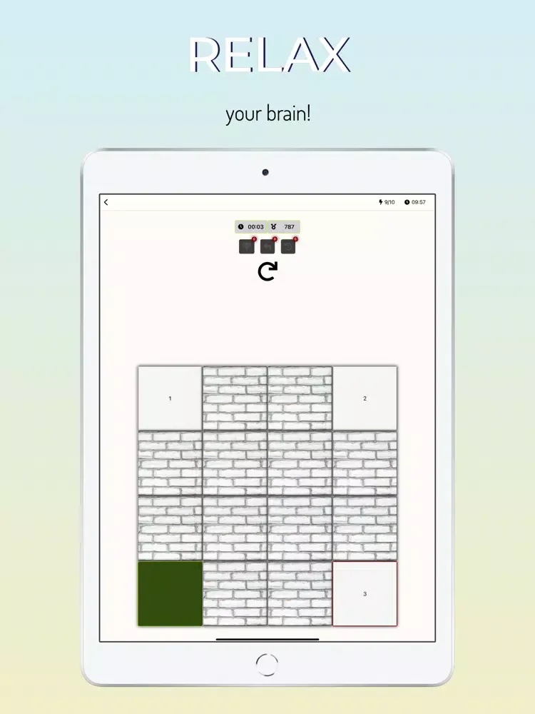 Fill'Em All Box Numbering Game iPad  Screenshots