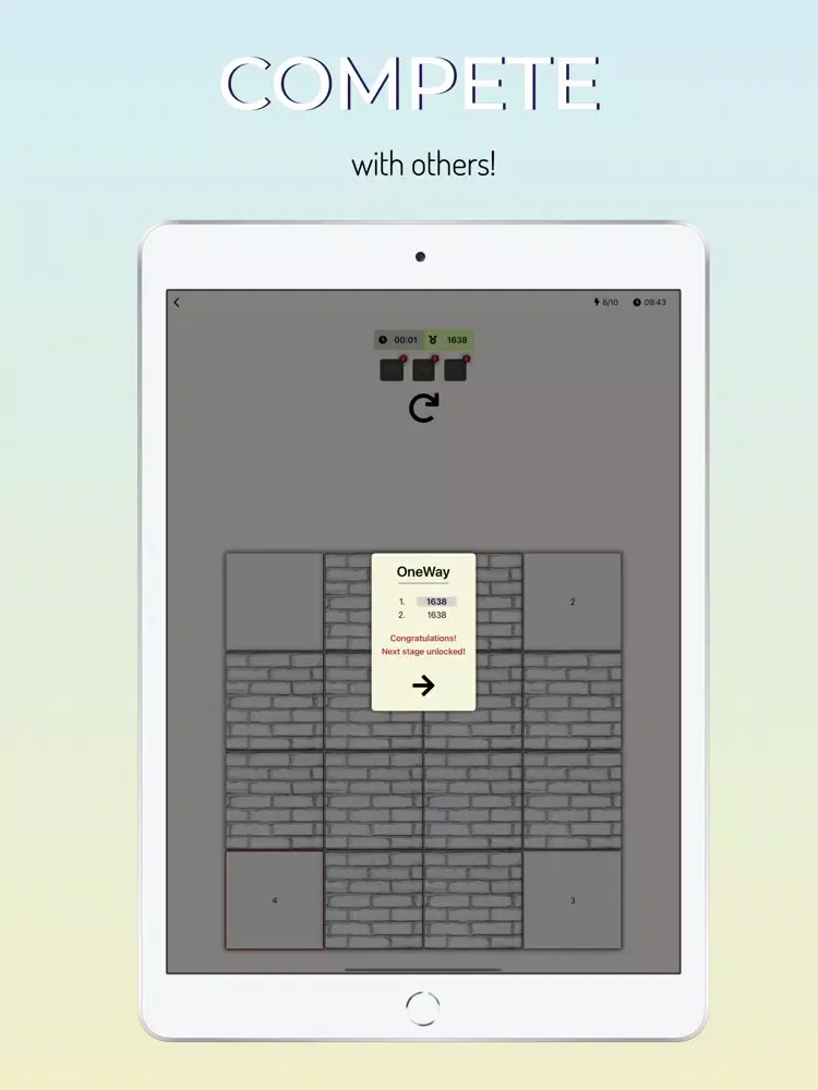 Fill'Em All Box Numbering Game iPad  Screenshots
