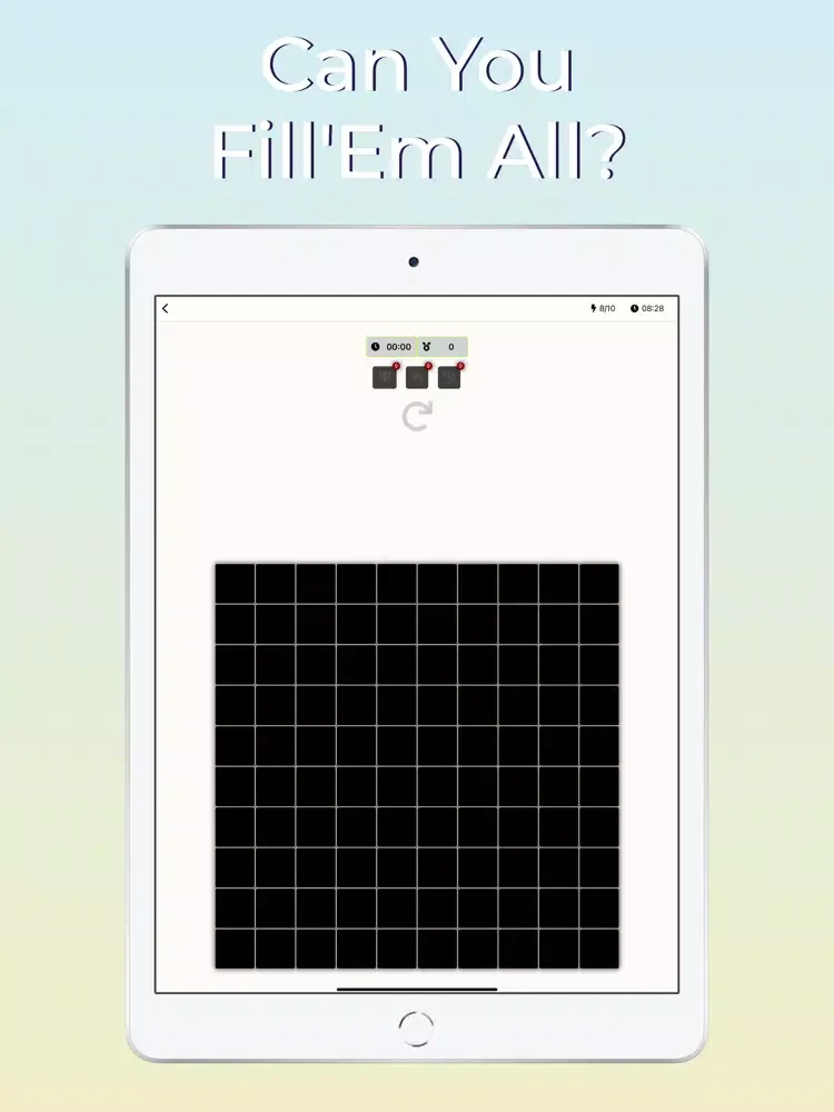 Fill'Em All Box Numbering Game iPad  Screenshots