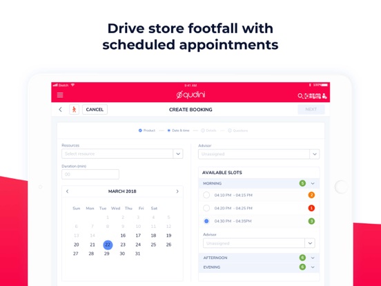 Qudini Store Team App iPad  스크린샷