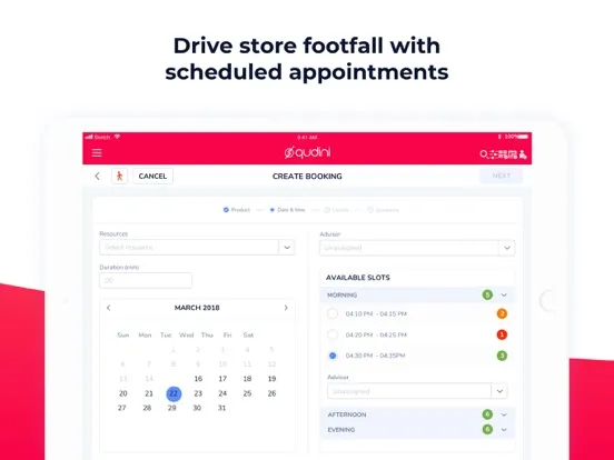Qudini Store Team App iPad  스크린샷