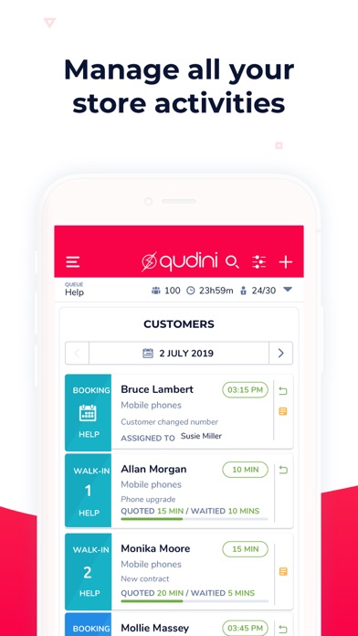 Qudini Store Team App 스크린샷