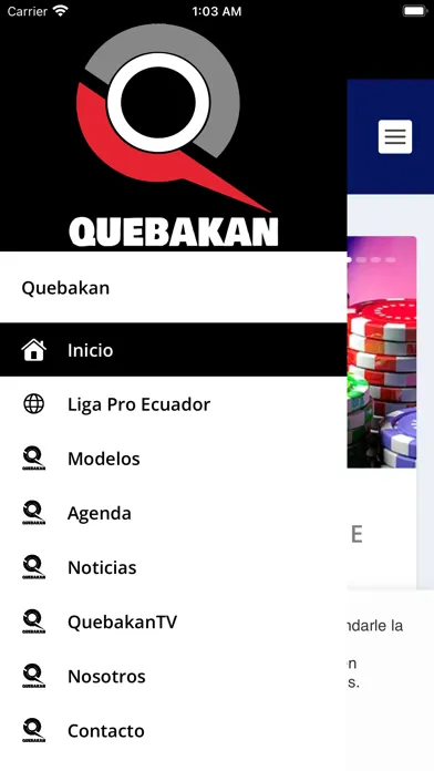 Capturas de tela do Quebakan