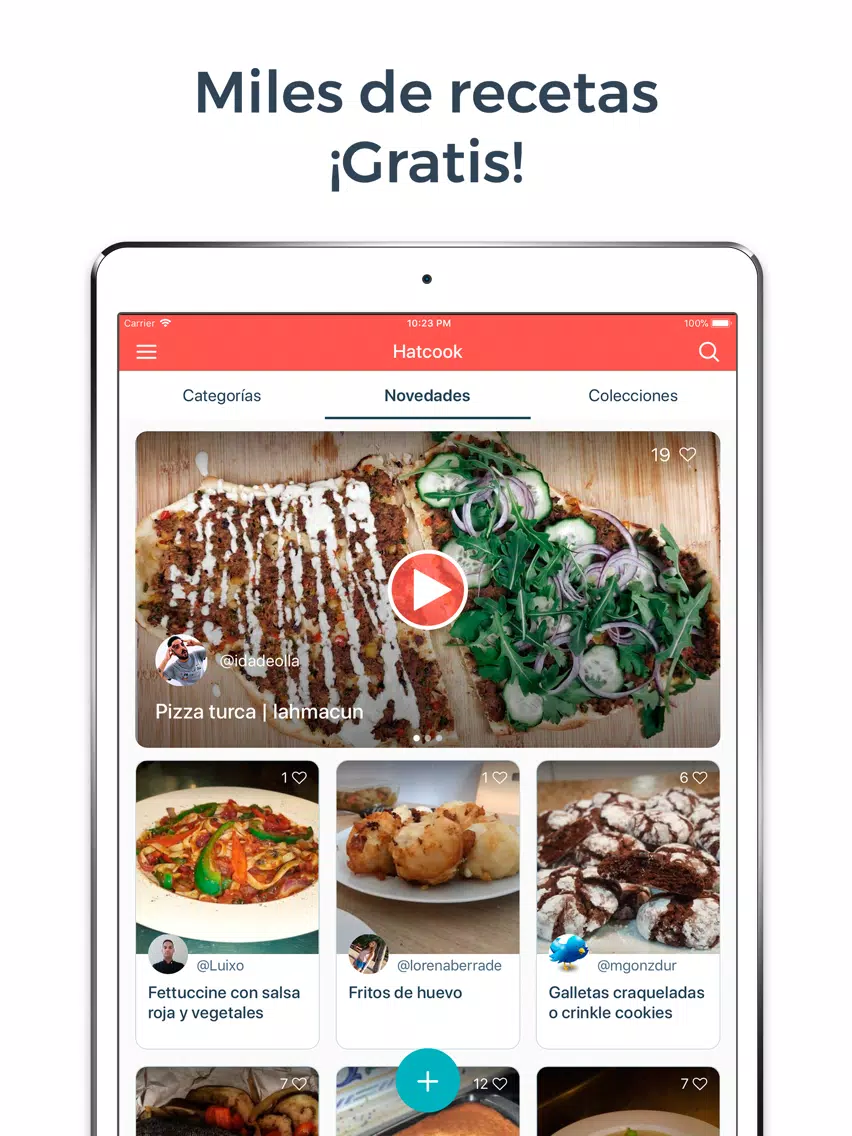 Tangkapan layar Hatcook Recetas de Cocina iPad 