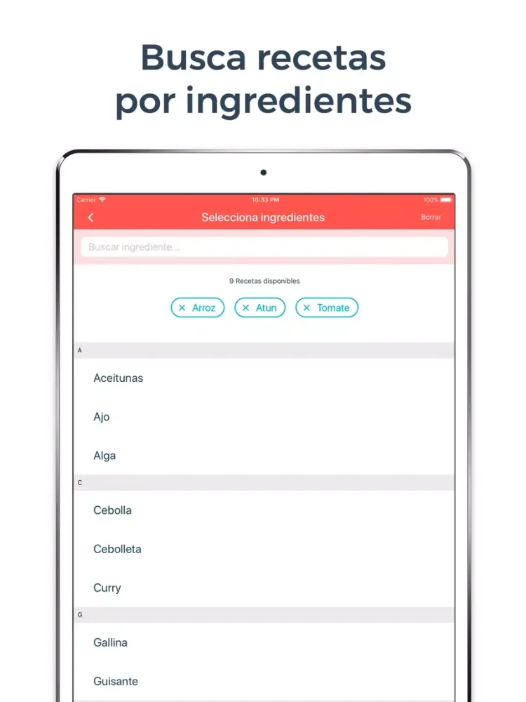Tangkapan skrin Hatcook Recetas de Cocina iPad 