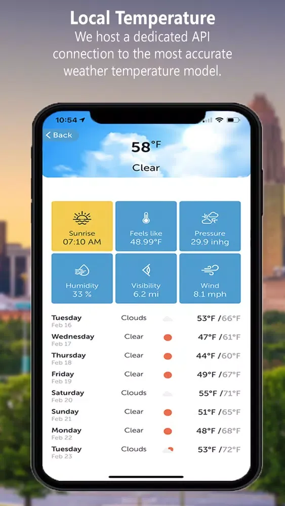 Ảnh chụp màn hình của Queen City Community App