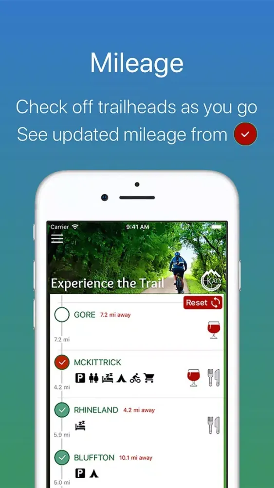 Katy Trail Bike Experience سکرین شاٹس