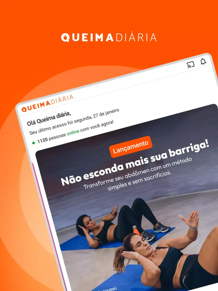 Tangkapan layar Queima Diária