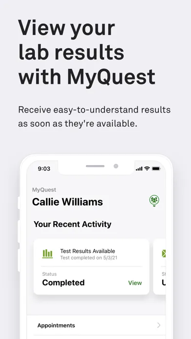 MyQuest for Patients স্ক্রিনশট