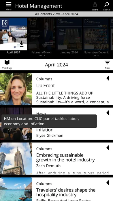 Hotel Management Magazine Screenshots