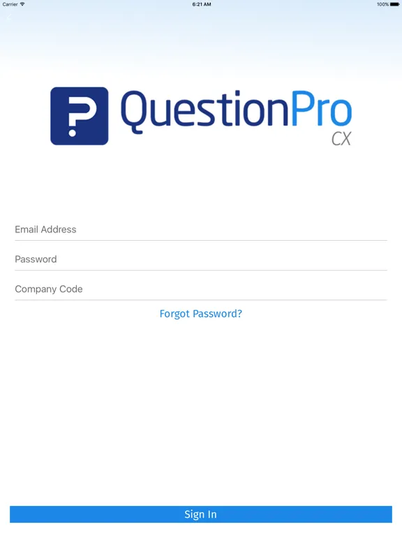Скриншоты QuestionPro - CX iPad 