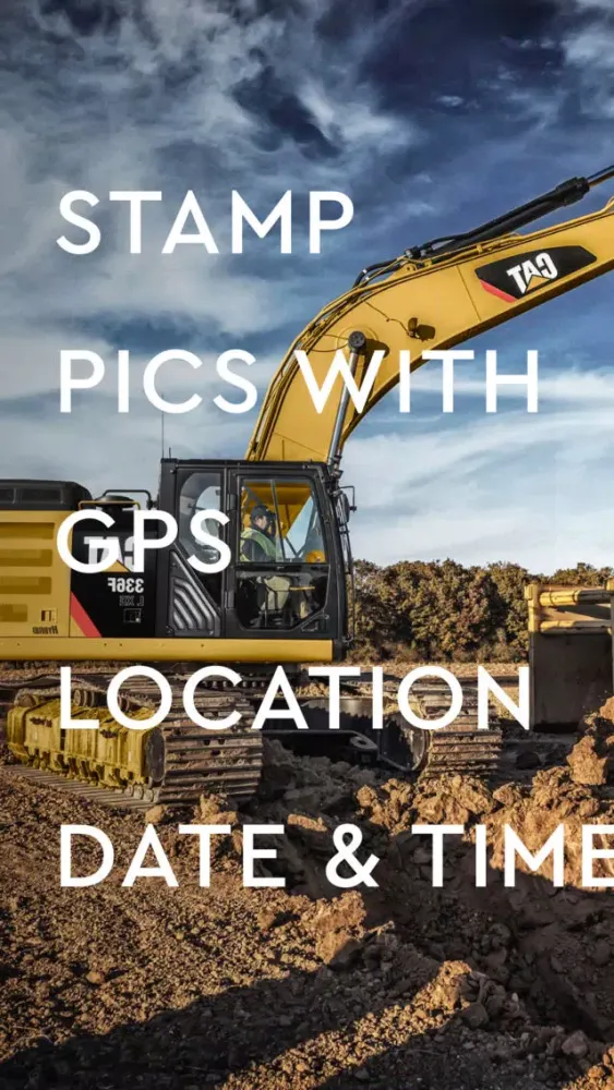 Capturas de tela do Timestamp - GPS Field Camera