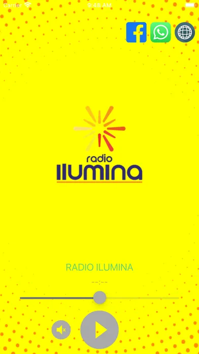 Tangkapan skrin Radio Ilumina