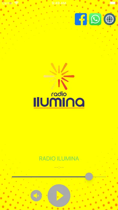 Tangkapan skrin Radio Ilumina
