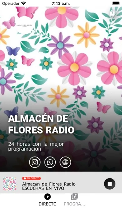 Tangkapan layar Almacén de Flores Radio