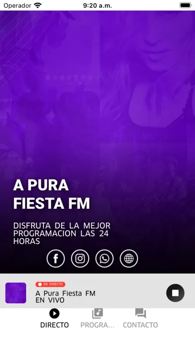 A Pura Fiesta FM سکرین شاٹس
