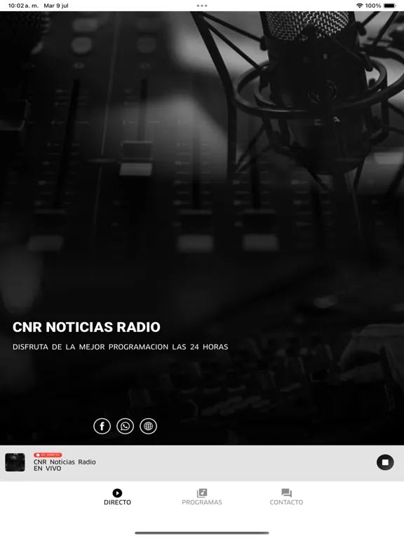 Capturas de pantalla de CNR Noticias Radio iPad 