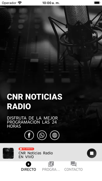 Capturas de pantalla de CNR Noticias Radio