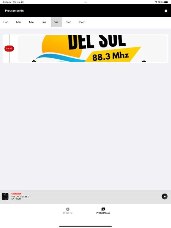 تصاویر Fm Del Sol 88.3 iPad 