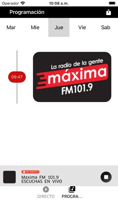 Capturas de pantalla de Maxima FM  101.9