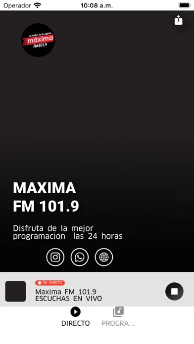 Capturas de pantalla de Maxima FM  101.9
