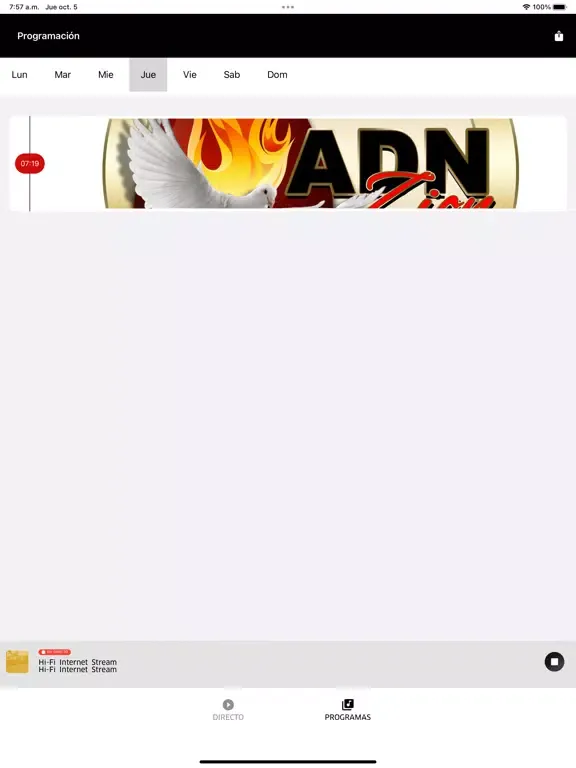 Zrzuty ekranu Radio ADN Zion iPad 