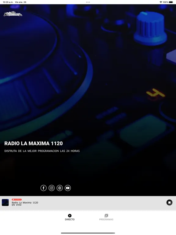 تصاویر Radio La Maxima 1120 iPad 