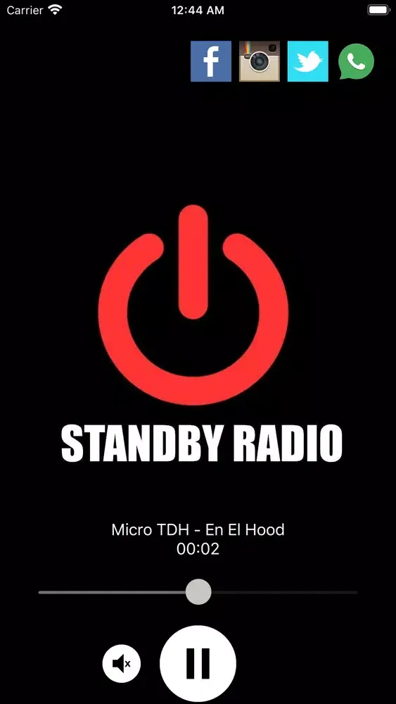 Ảnh chụp màn hình của StandBy Radio